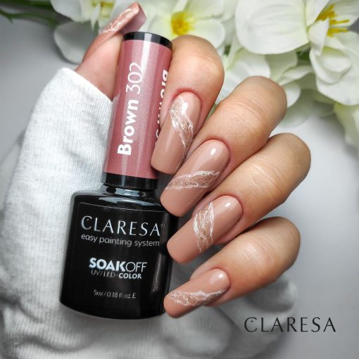 Claresa BROWN 302 Gel Polish 5 ml - Image 3