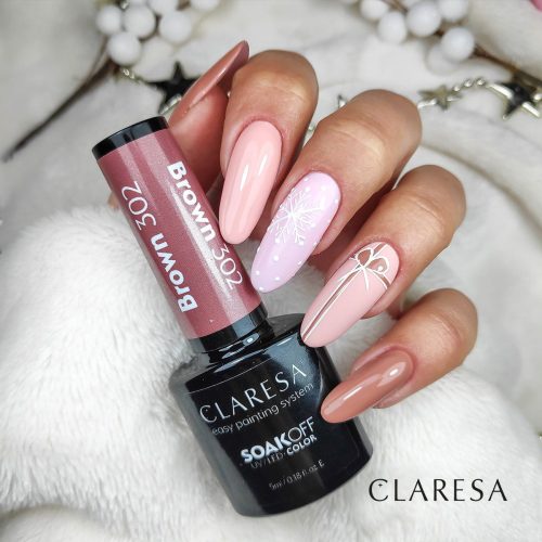 Alternative view of Claresa BROWN 302 Gel Polish 5 ml