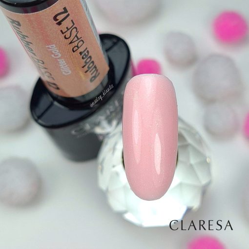 Claresa RUBBER BASE 12 (glitter gold) 5g - Image 2