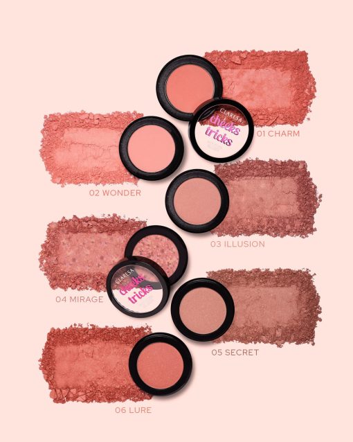 Claresa CHEEKS TRICKS 05 SECRET (pink) 3.5g - Image 2