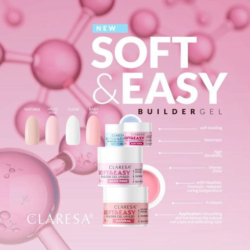 Claresa SOFT&EASY Builder Gel CLEAR 90g - Image 2