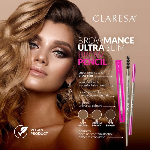 Alternative view of Claresa BROWMANCE Ultra Slim Brow Pencil 03 Deep Brown