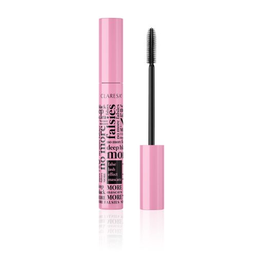 Claresa NO MORE FALSIES DEEP BLACK Thickening Mascara with False Eyelashes Effect 10 g