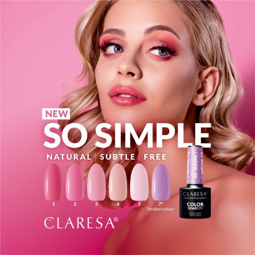 Alternative view of Claresa SO SIMPLE Gel Nail Polish Collection 5 x 5 g