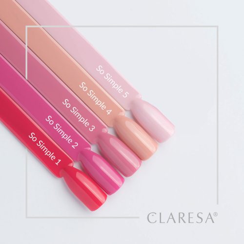 Claresa SO SIMPLE Gel Nail Polish Collection 5 x 5 g