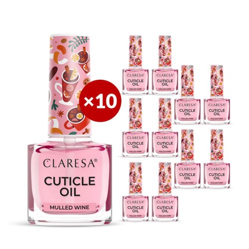 Claresa Cuticle Oil MULLED WINE 10 x 5 ml (Limited Edition)