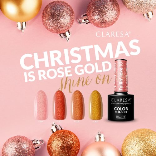 Claresa ROSE & GOLD Gel Nail Polish 4 x 5 g
