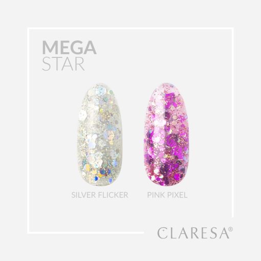 Claresa MEGA STAR Decoration Gel PINK PIXEL 10 g - Image 5