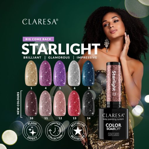 Claresa STARLIGHT 5 Gel Polish 5 g (Flash Effect) - Image 7