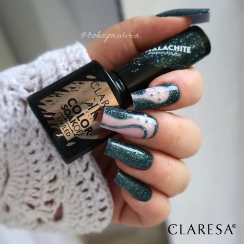 Alternative view of Claresa K'Crystal MALACHITE Gel Nail Polish 5g