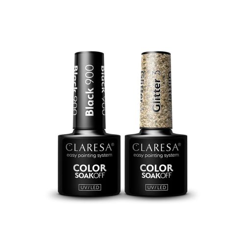Alternative view of Claresa GOLDEN NOIR Gel Nail Polish Set