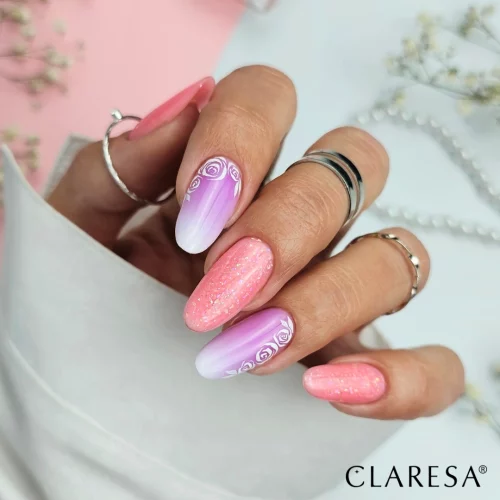 Alternative view of Claresa BRUSH EASY GEL (Gel in a Bottle) GLITTER PEACH 5g (Limited Edition)
