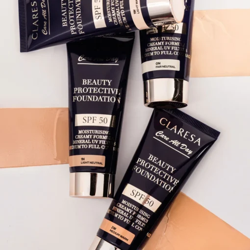 CLARESA Beauty Protective Foundation SPF50 Medium Warm 30 ml - Image 4